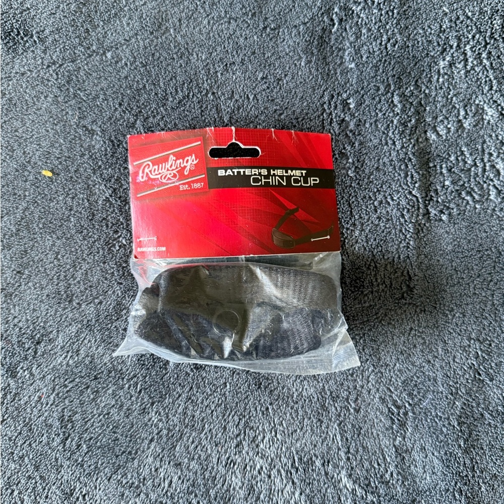Rawlings Black Batter's Helmet Chin Cup
